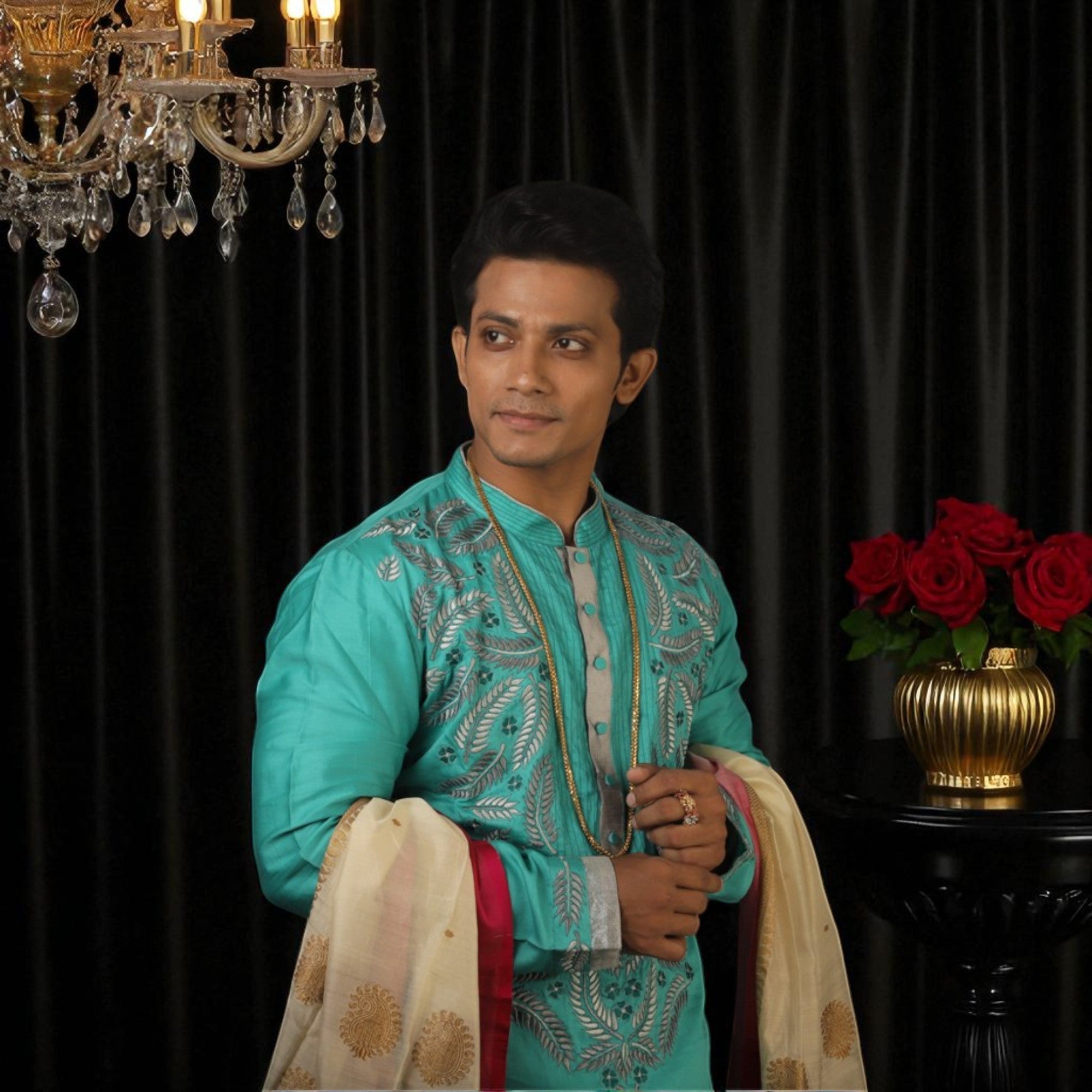 Cotton Satin Kurta Set