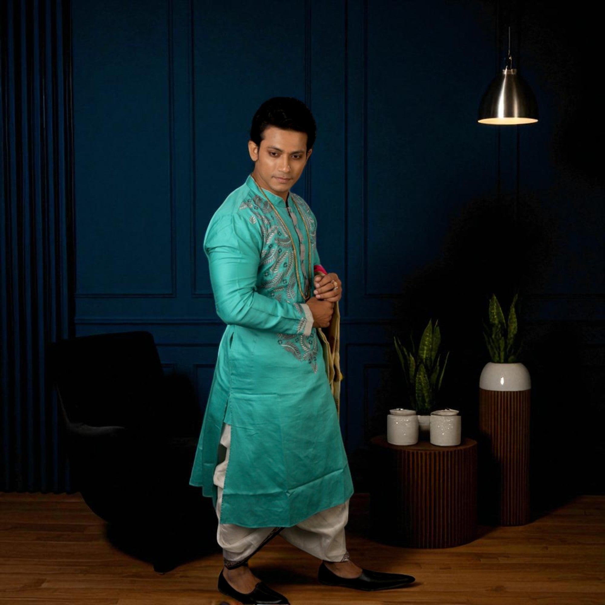 Cotton Satin Kurta Set
