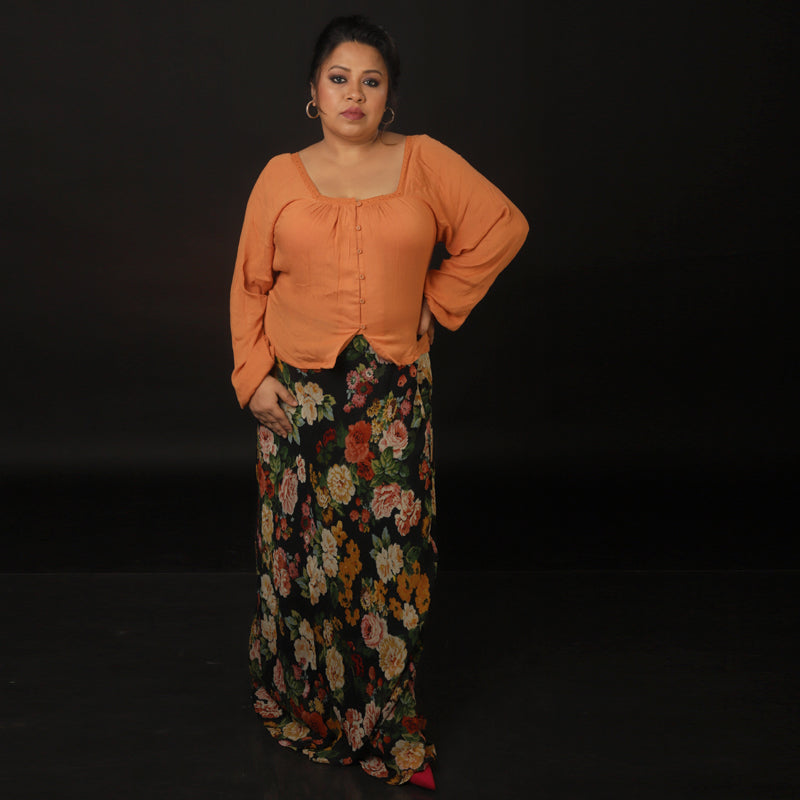 Floral Skirt With Top