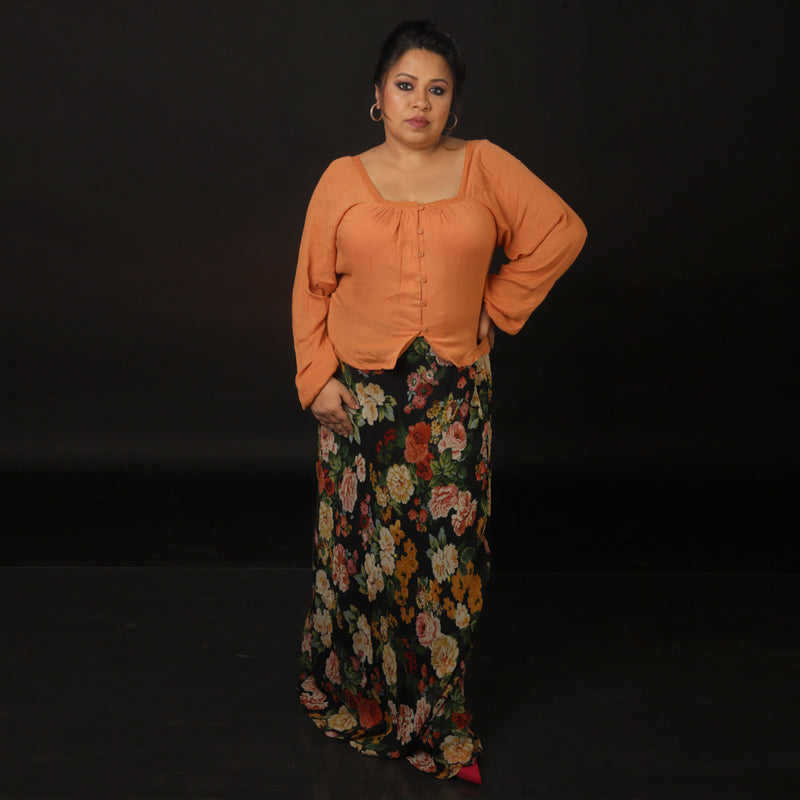 Floral Skirt With Top