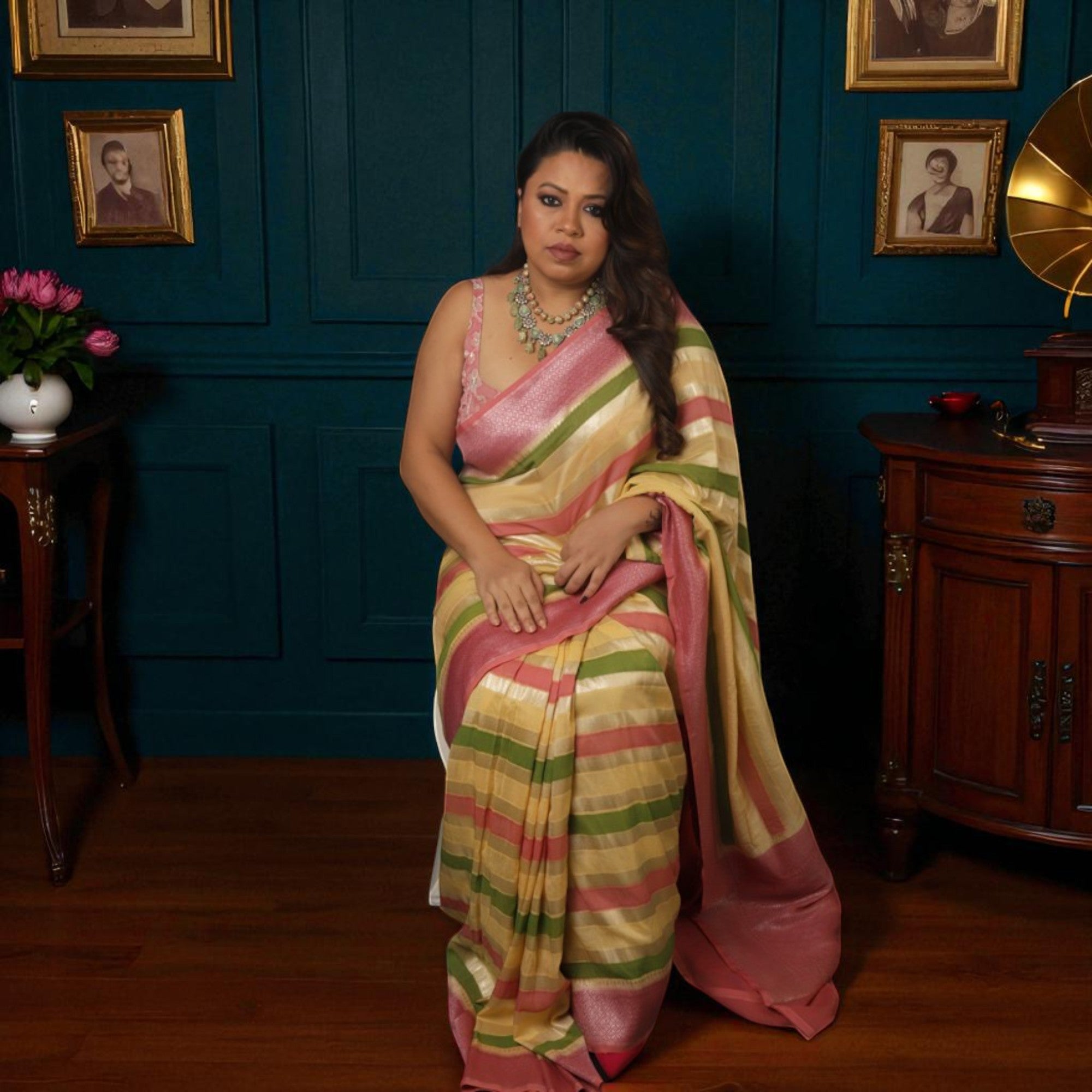 Leheriya Pure Khaddi Banarasi