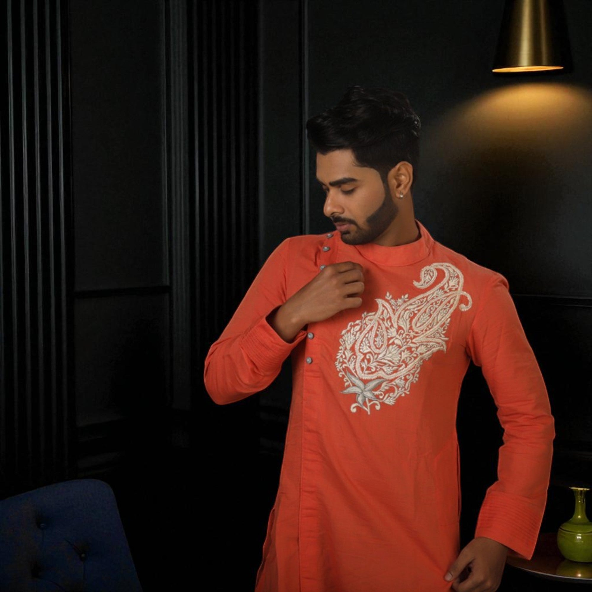 Linen Kurta Set