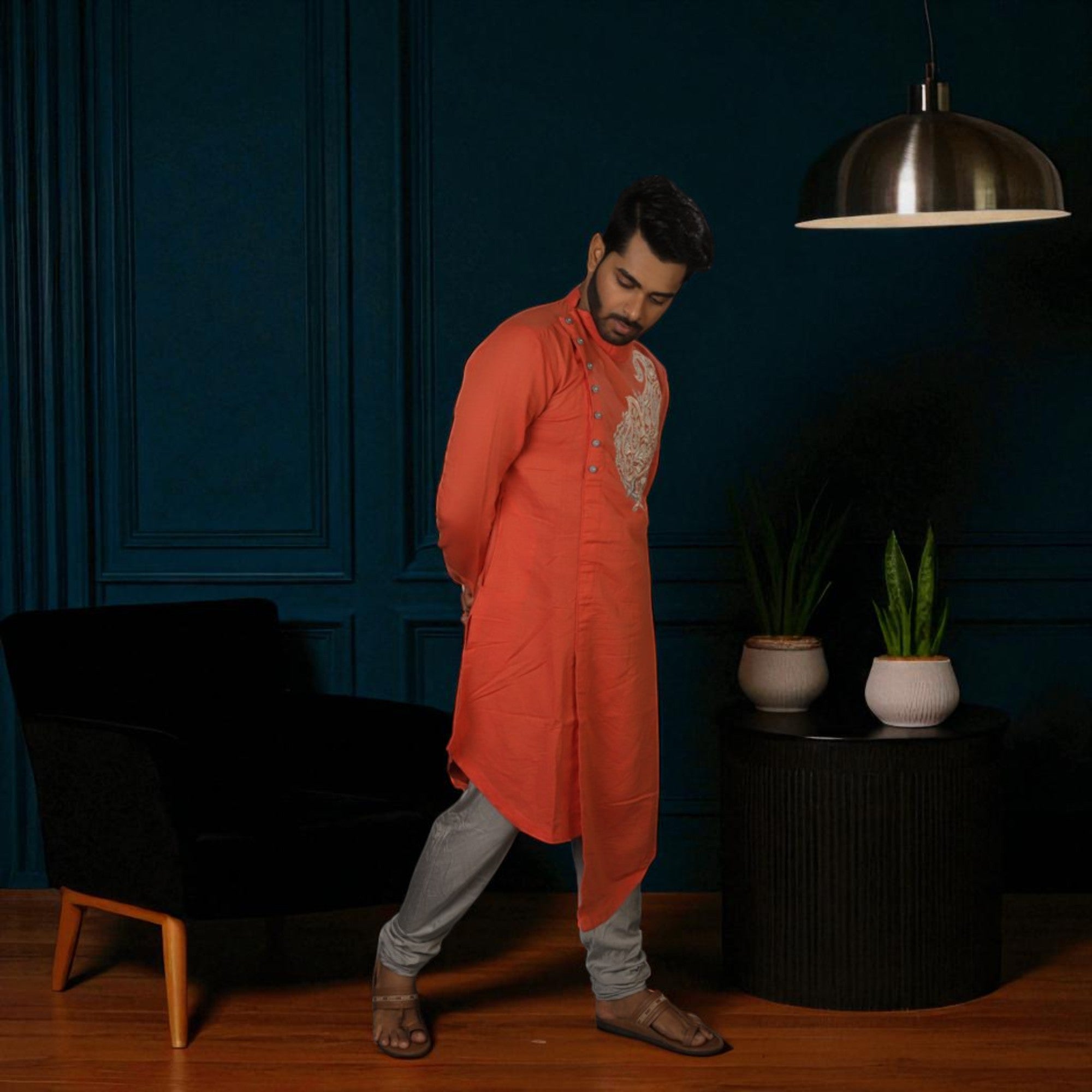 Linen Kurta Set