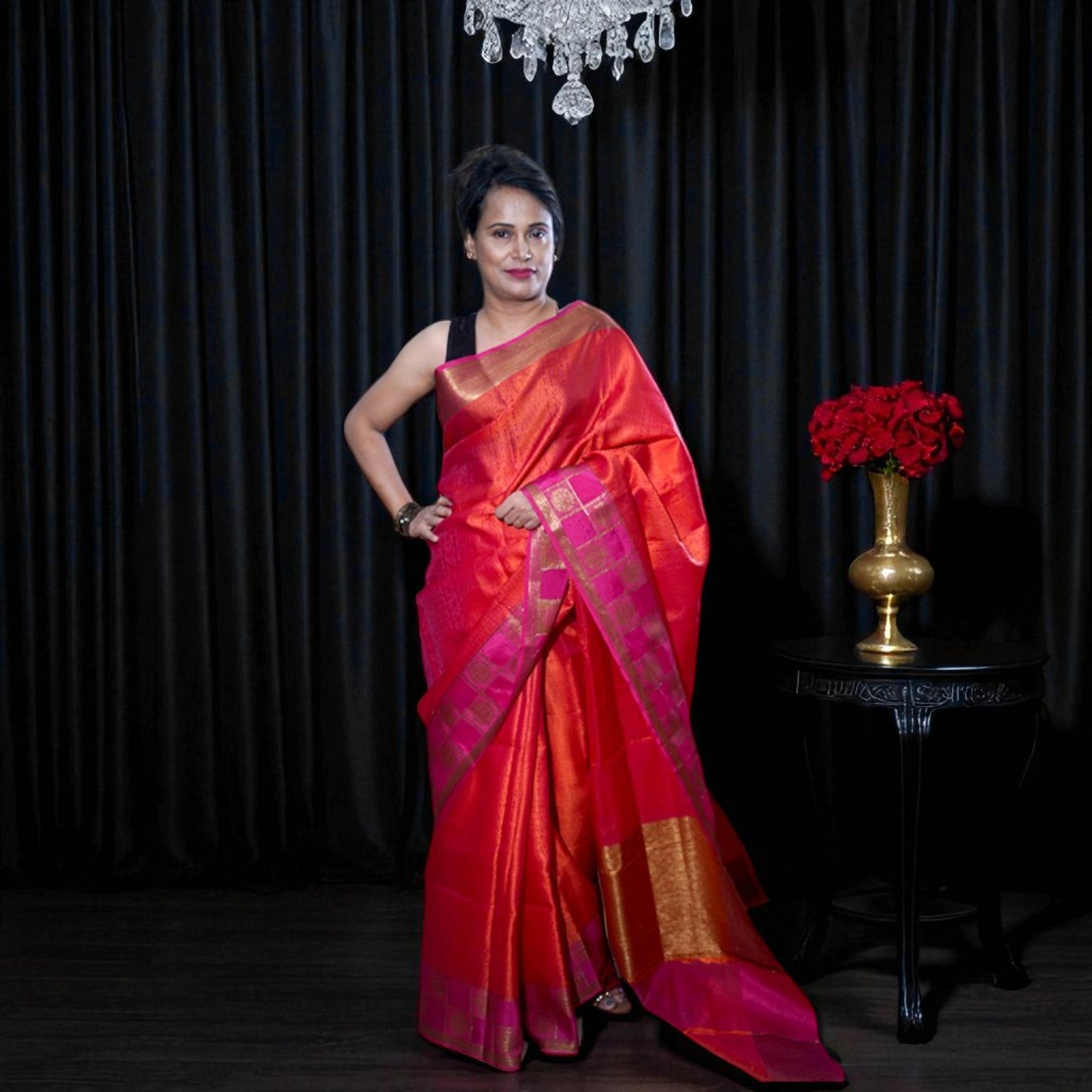 Semi Organza Banarasi
