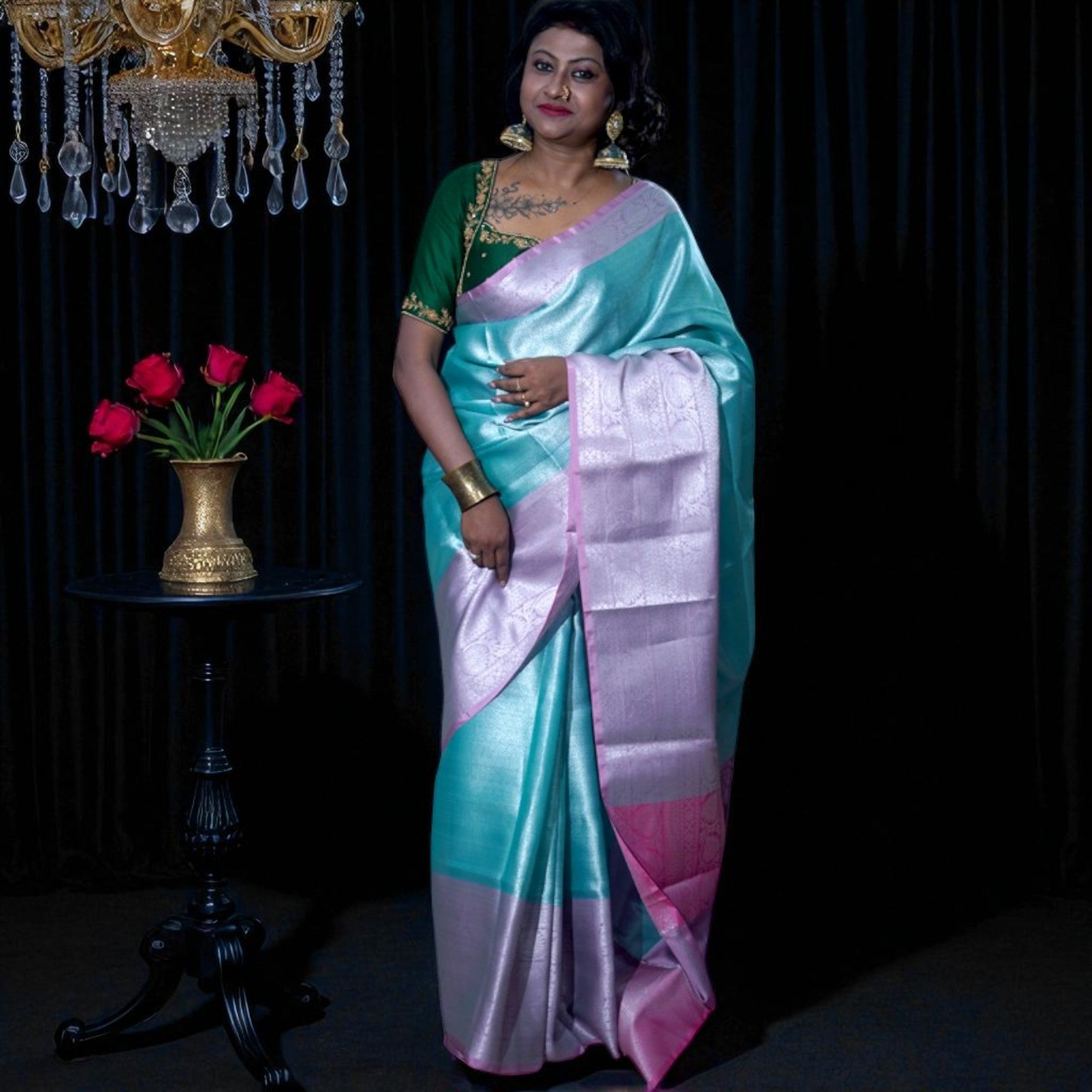 Semi Organza Banarasi