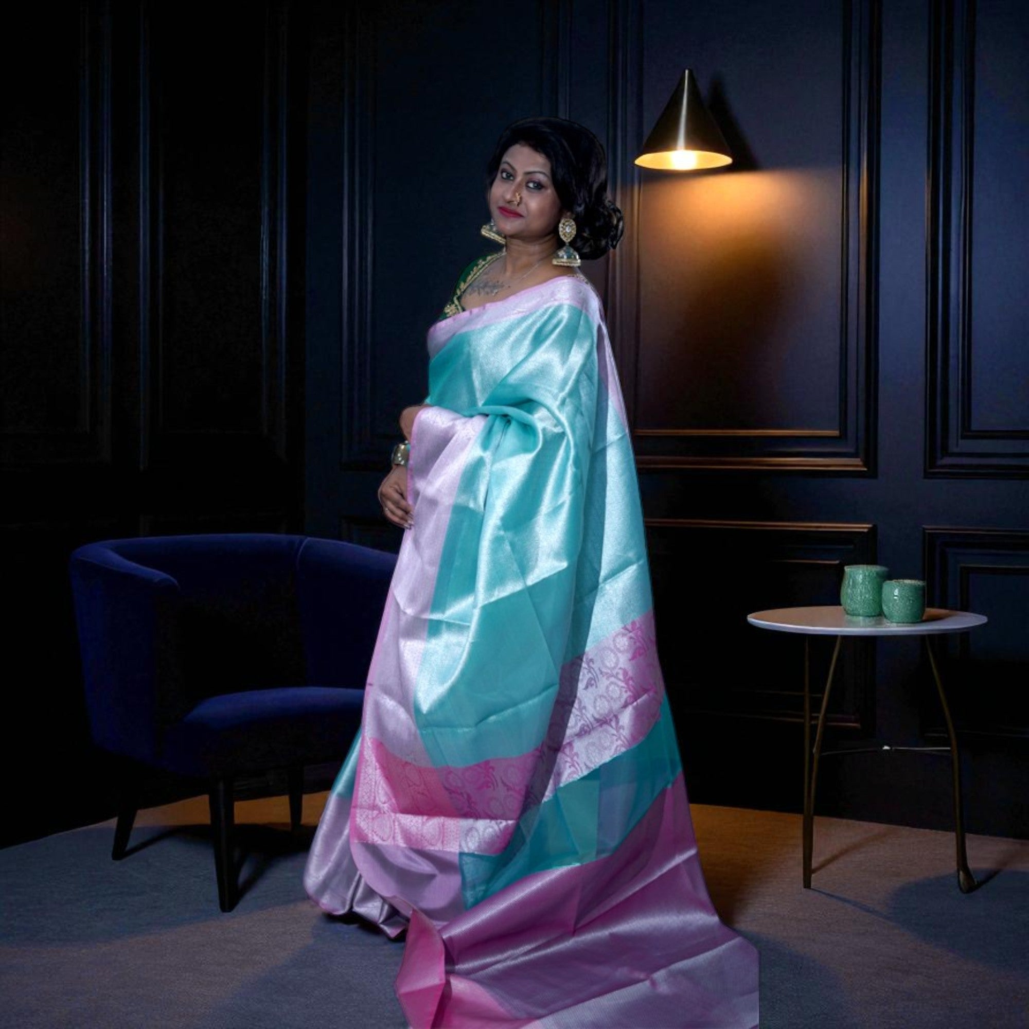 Semi Organza Banarasi