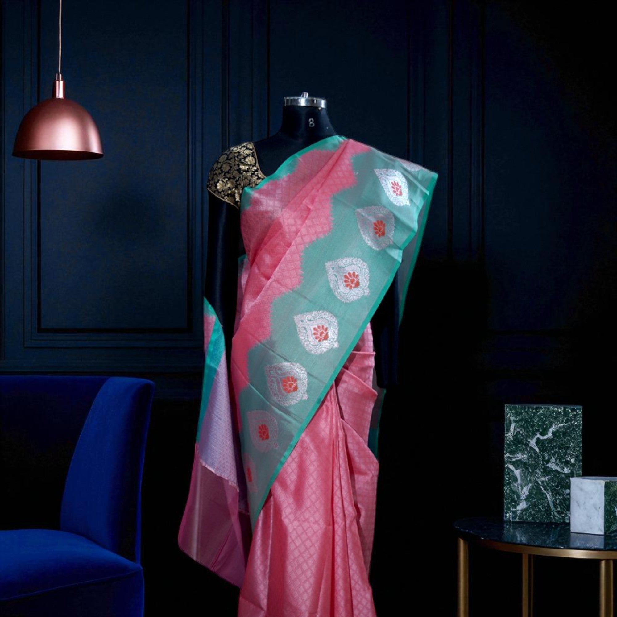 Semi Organza Banarasi