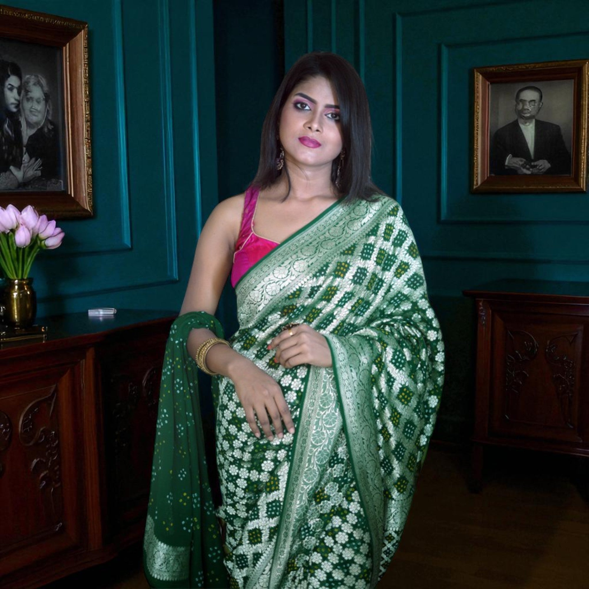 Pure Khaddi Gorgette Banarasi