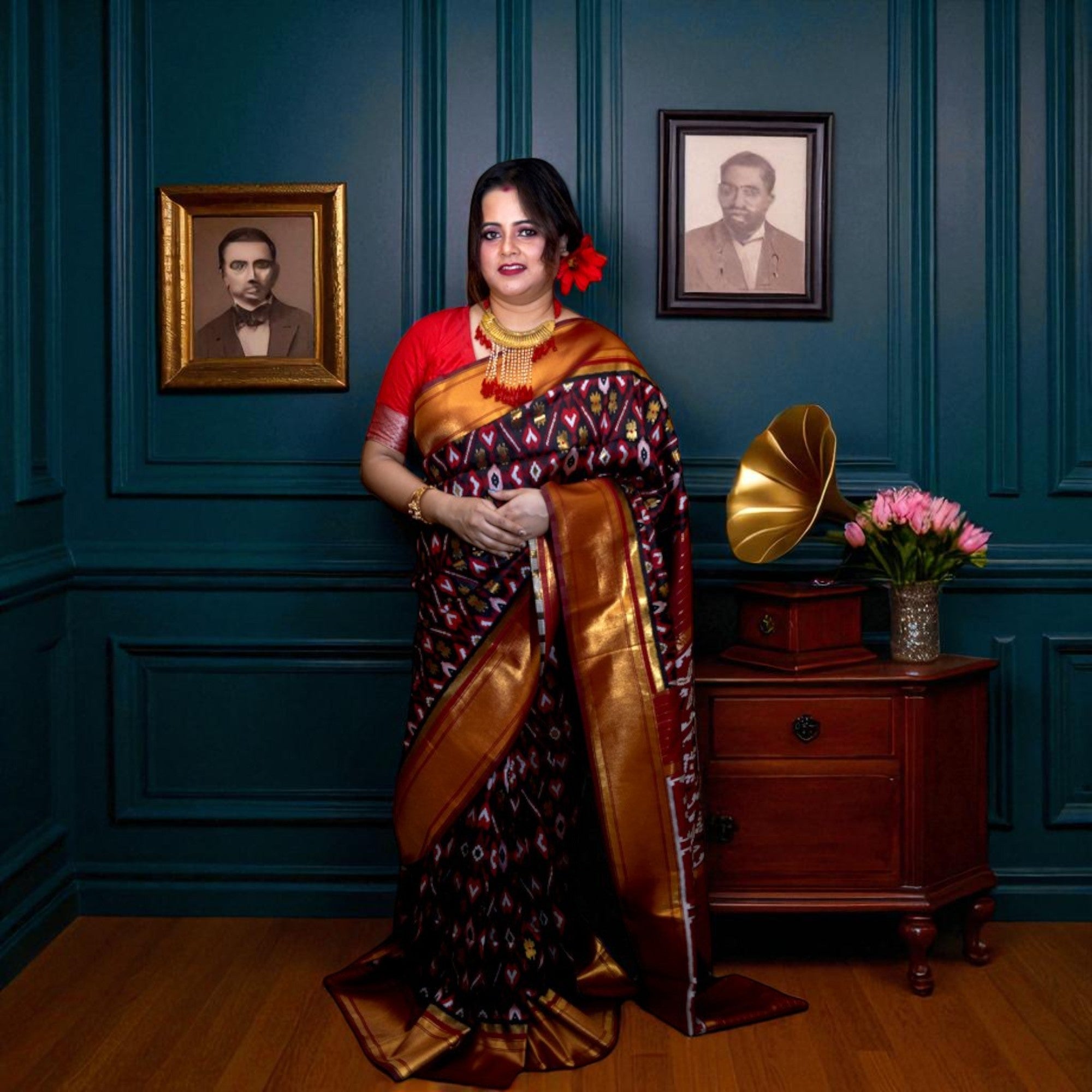 Satin Banarasi Saree
