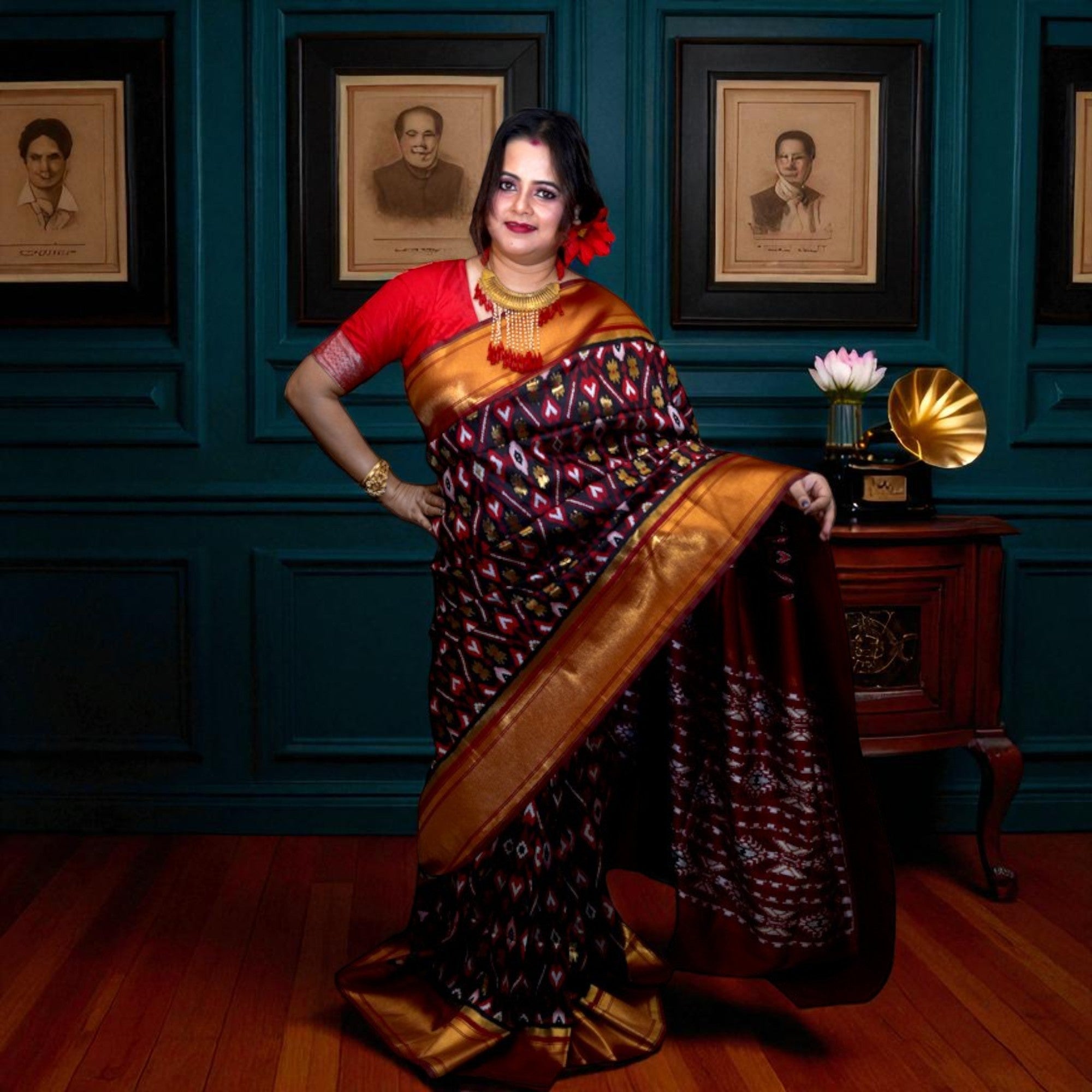 Satin Banarasi Saree