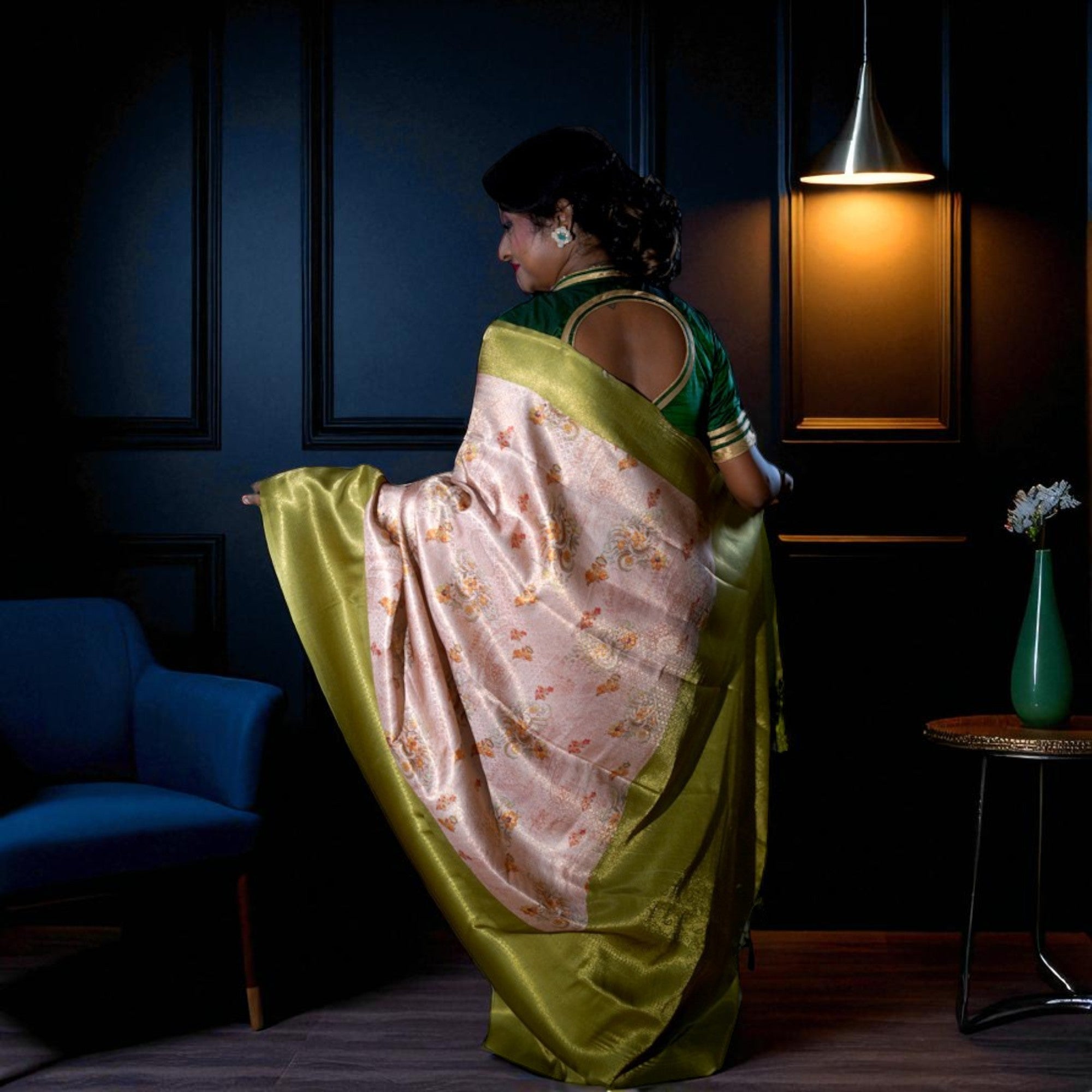 Printed Mulberry Saree