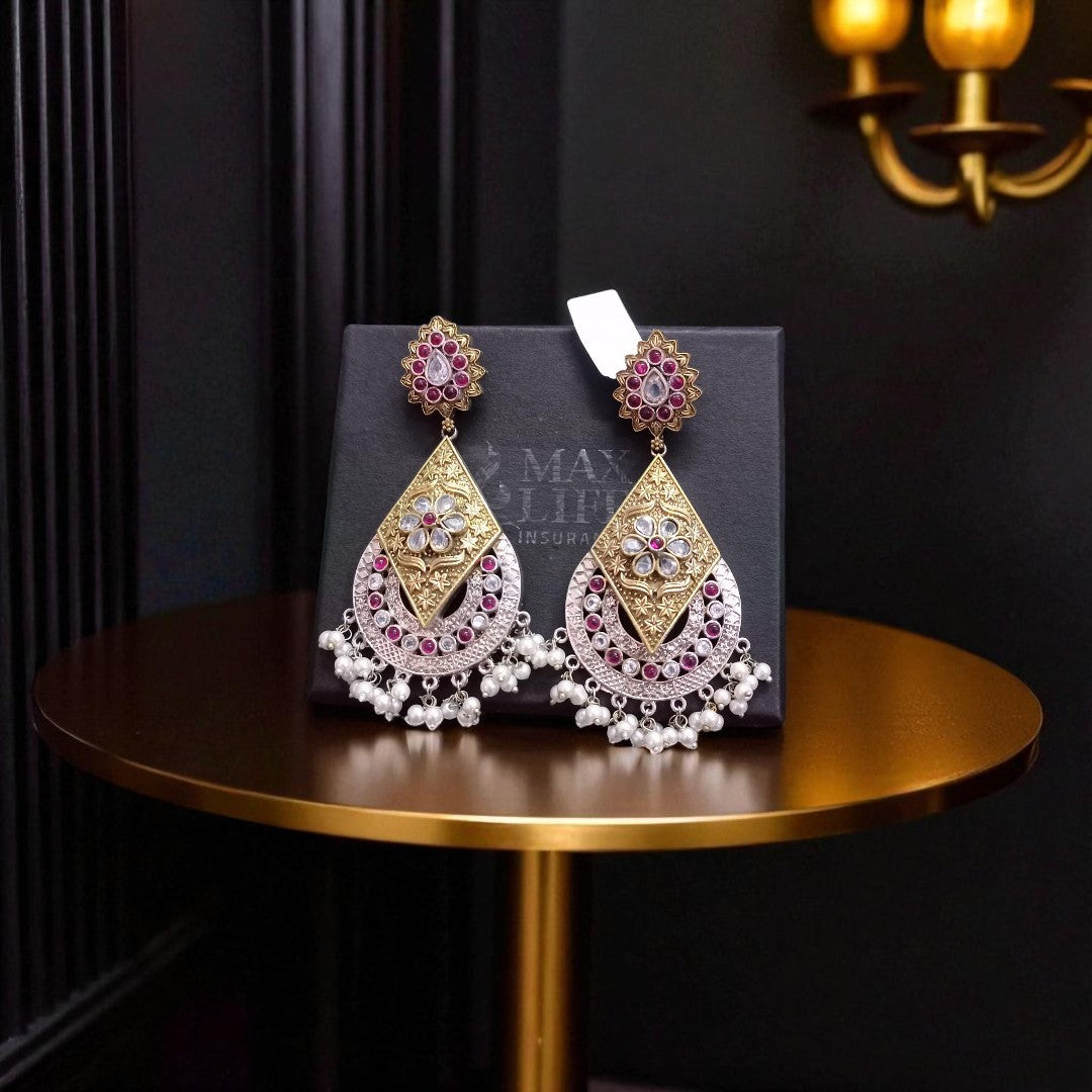 Vasundhara Kundan Drops