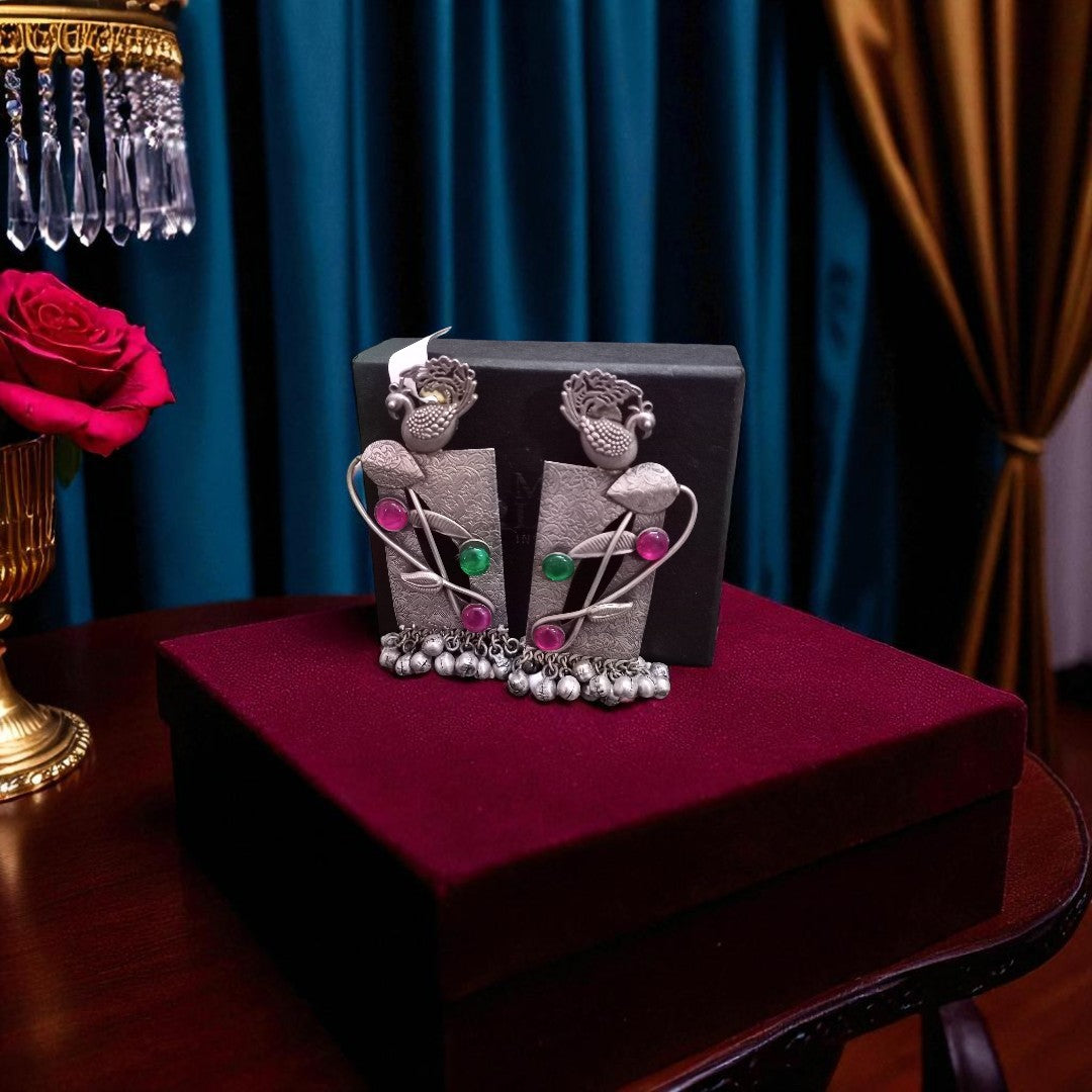 Vrinda Peacock Earrings
