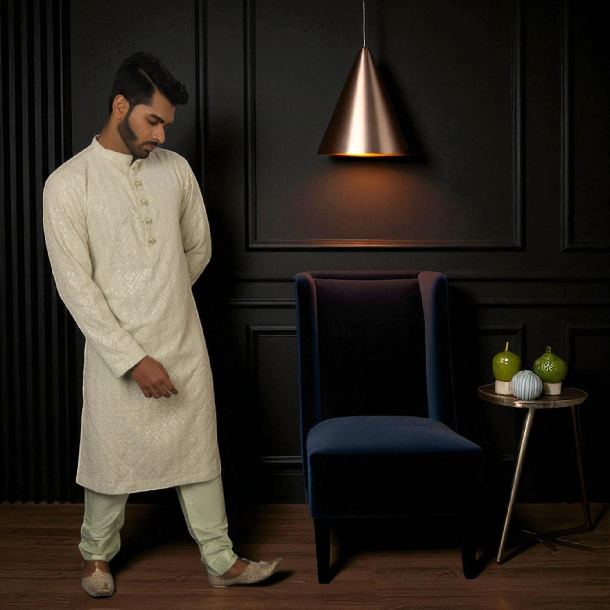 Watermint Green Kurta Set