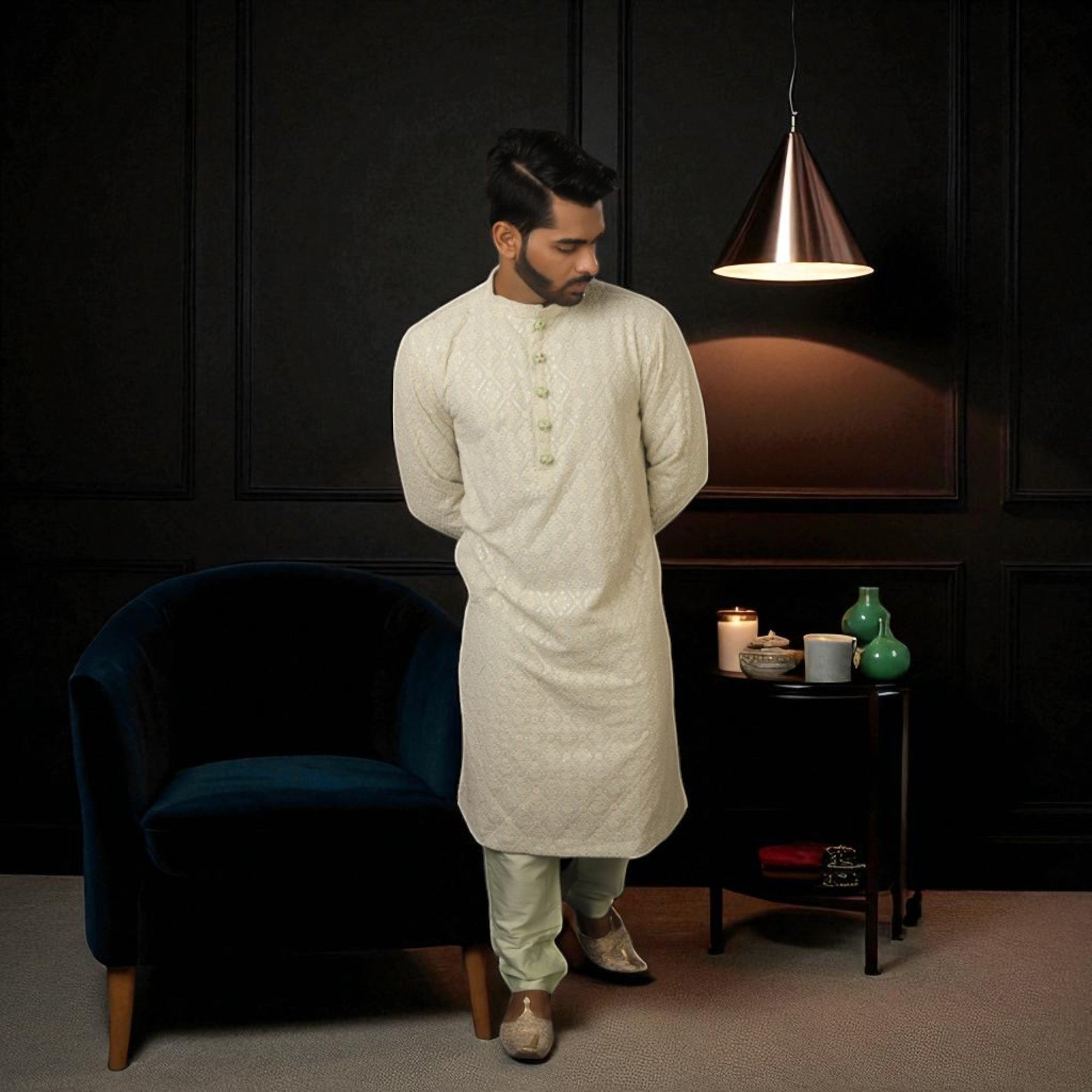 Watermint Green Kurta Set