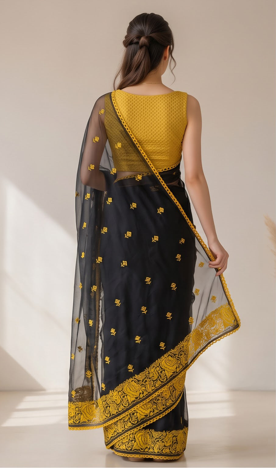 Organza Resham Parshi