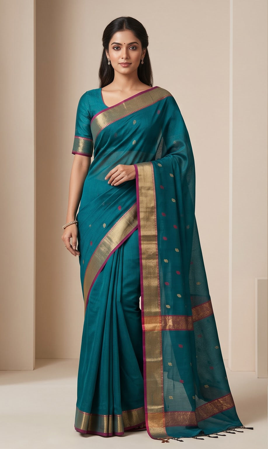 Mahabalipuram Buti Zari Saree
