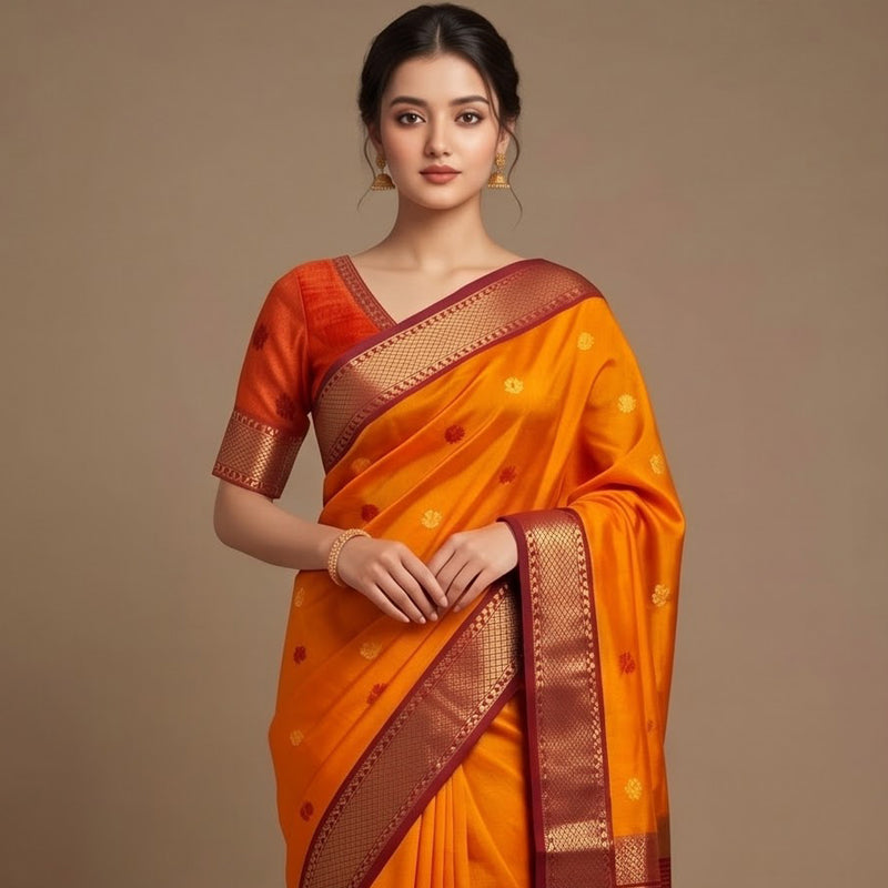 Mahabalipuram Buti Zari Saree