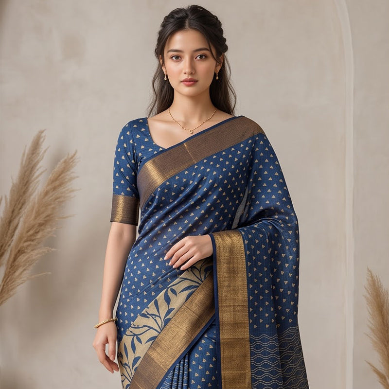 Azrak Botanical Style Saree