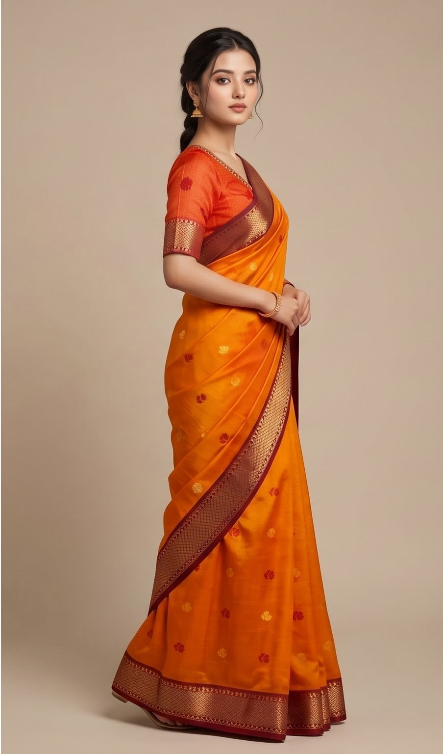 Mahabalipuram Buti Zari Saree