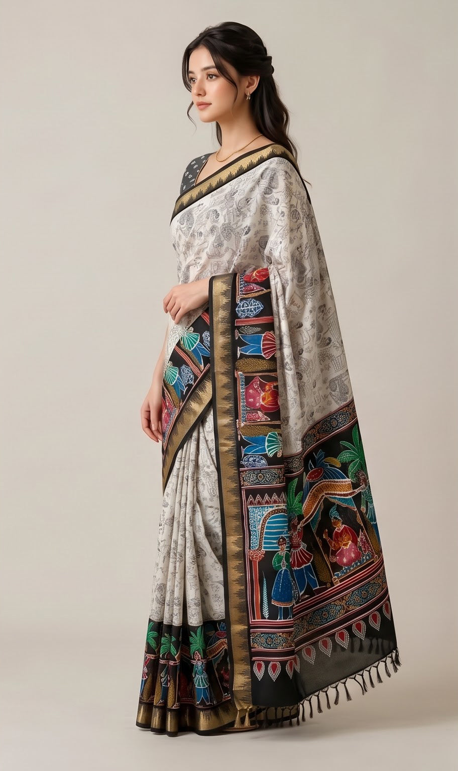 Rajwada Muslin Cotton Saree